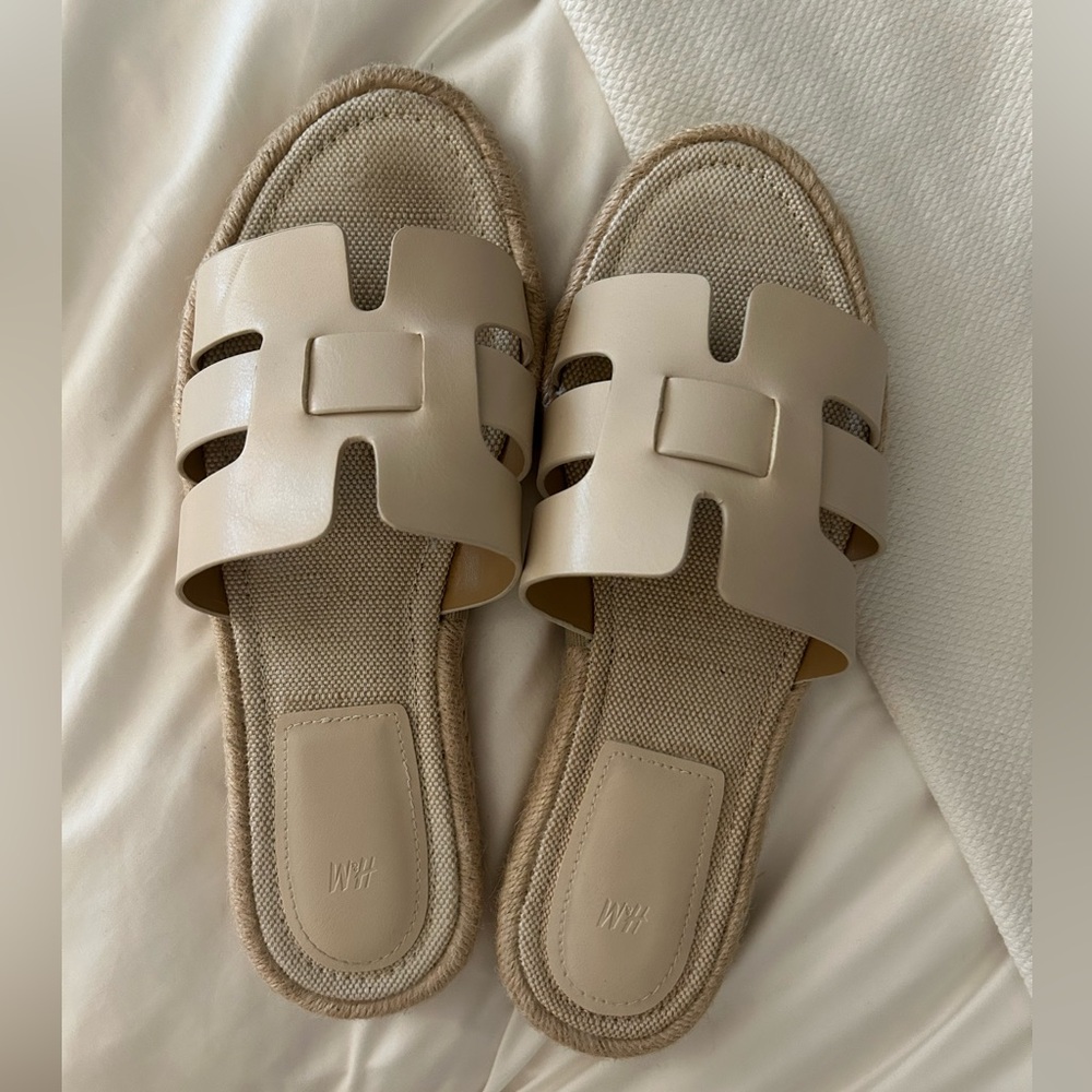 H&M espadrille slides